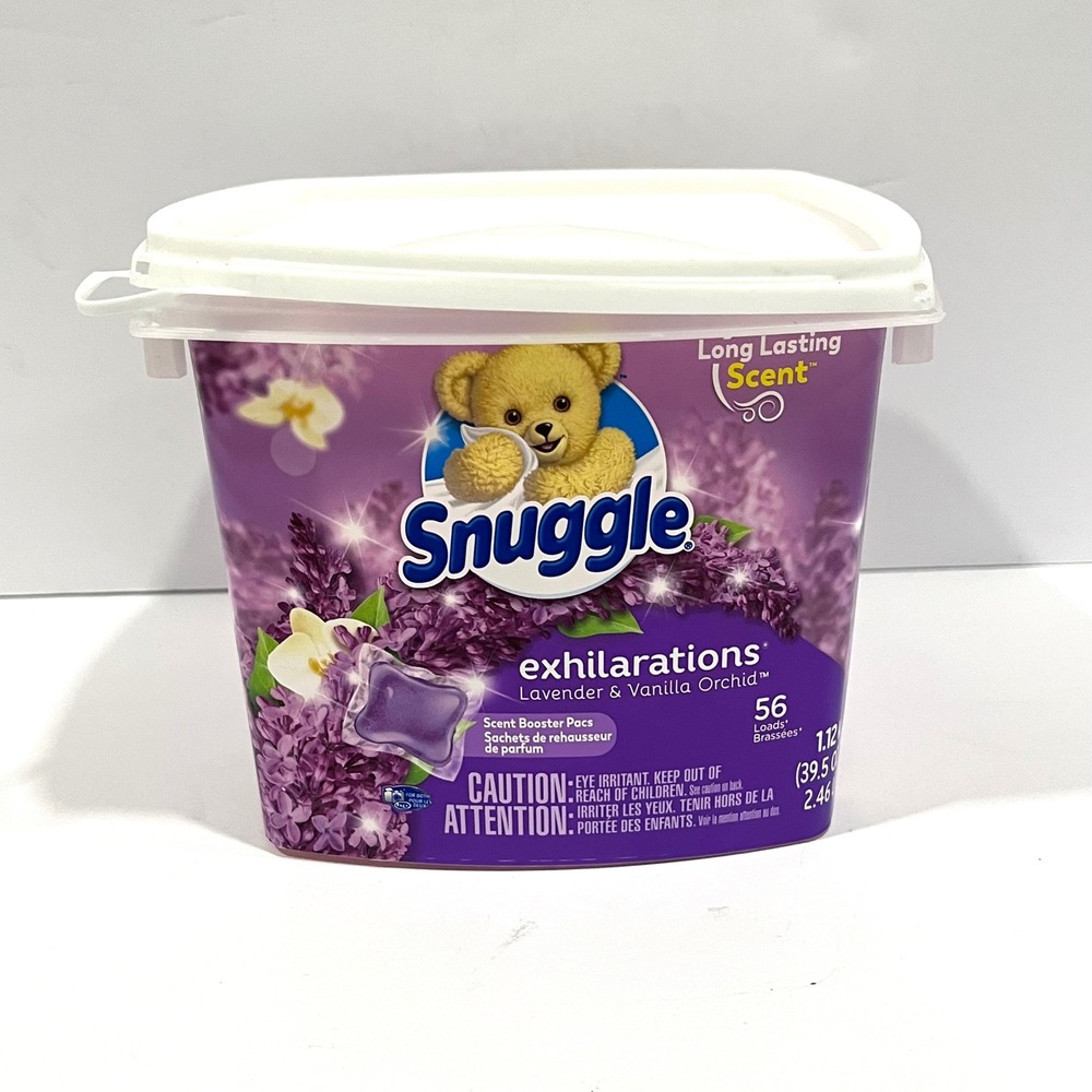Snuggle Exhilarations Lavender & Vanilla Orchid Scent Booster Pacs 56 Count Tub